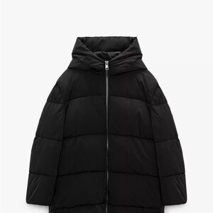 Zara Black Puffer Jacket